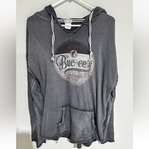 VINTAGE Buc-ee’s Beaver University Est. 1982 X-LARGE Gray HOODIE PULLOVER.
